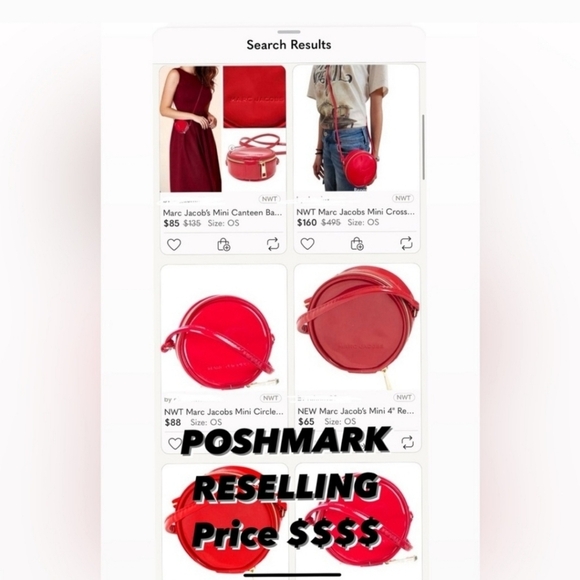 🔹️ Marc Jacobs🔹️ Mini red Crossbody bag ✨️❤️ - Picture 6 of 12